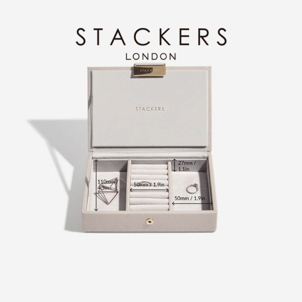 STACKERS】ミニ ジュエリーボックス Lid リッド (蓋付ケース) トープ