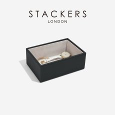 画像2: 【STACKERS】ミニ ジュエリーボックス オープン Open  ブラック Black スタッカーズ イギリス ロンドン (2)
