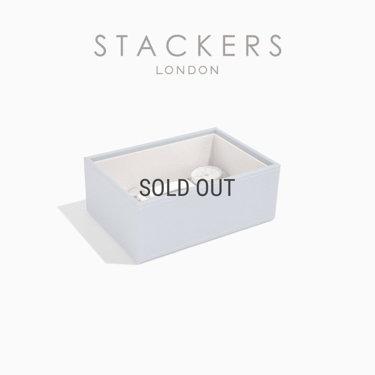 画像2: 【STACKERS】ミニ ジュエリーボックス オープン Open  ダスキーブルー Dusky Blue スタッカーズ イギリス ロンドン (2)