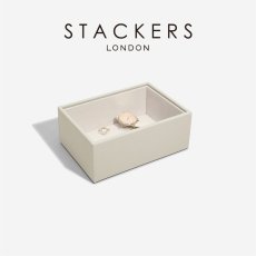 画像2: 【STACKERS】ミニ ジュエリーボックス オープン Open オートミール　Oatmeal スタッカーズ ロンドン イギリス (2)