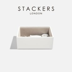 画像1: 【STACKERS】ミニ ジュエリーボックス オープン Open ホワイト White スタッカーズ イギリス ロンドン (1)