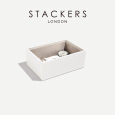 画像2: 【STACKERS】ミニ ジュエリーボックス オープン Open ホワイト White スタッカーズ イギリス ロンドン (2)