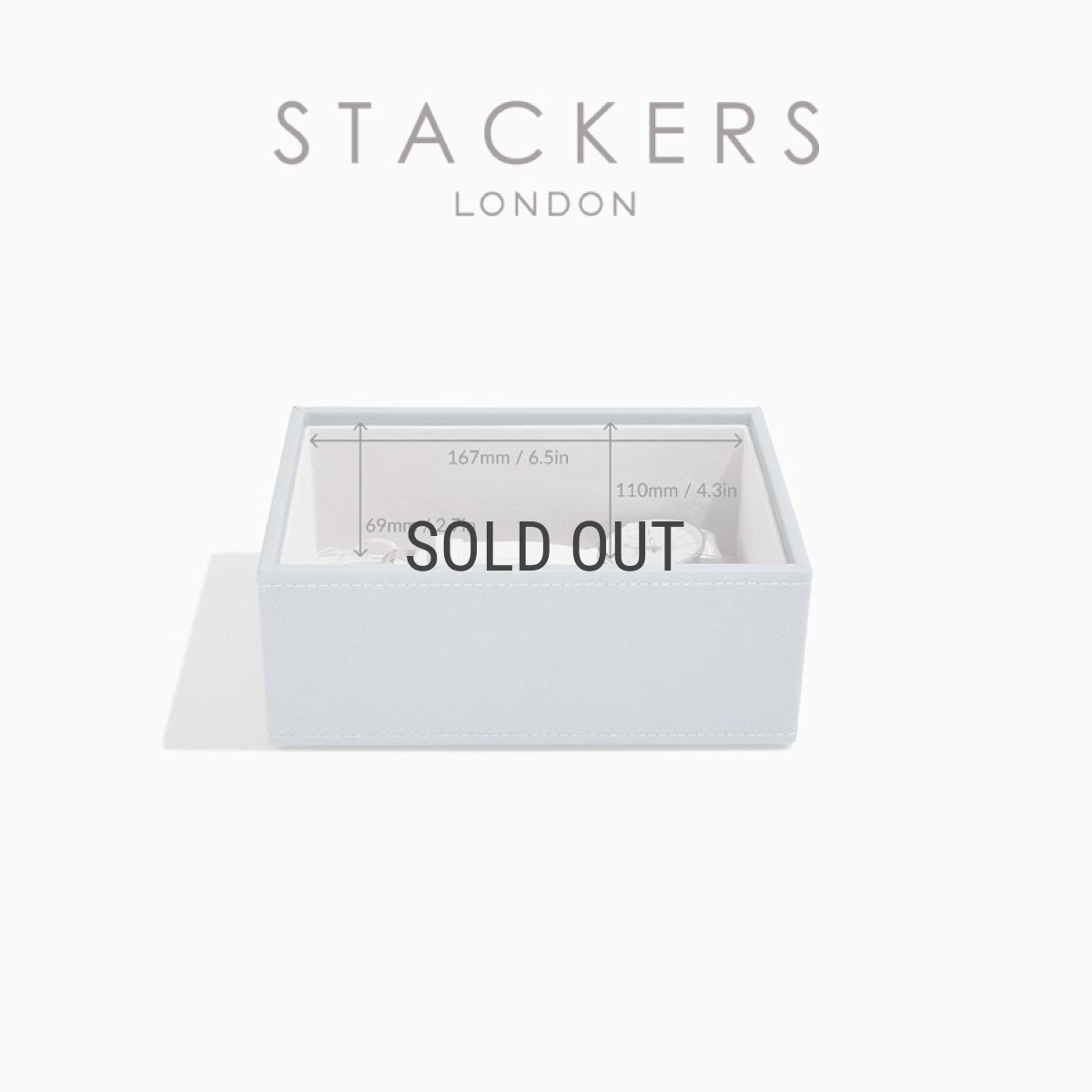 画像10: 【STACKERS】ミニ ジュエリーボックス オープン Open  ダスキーブルー Dusky Blue スタッカーズ イギリス ロンドン (10)