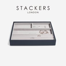 画像1: 【STACKERS】クラシックジュエリーボックス 4sec ネイビーペブル Navy Pebble スタッカーズ ロンドン イギリス (1)