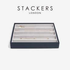 画像1: 【STACKERS】クラシック ジュエリーケース 5sec ネイビーペブル Navy Pebble スタッカーズ イギリス ロンドン (1)