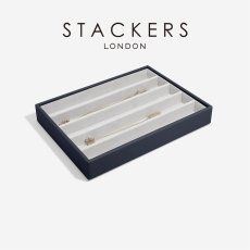 画像2: 【STACKERS】クラシック ジュエリーケース 5sec ネイビーペブル Navy Pebble スタッカーズ イギリス ロンドン (2)