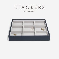 画像1: 【STACKERS】クラシック ジュエリーボックス 9sec ネイビーペブル Navy Pebble スタッカーズ ロンドン イギリス (1)