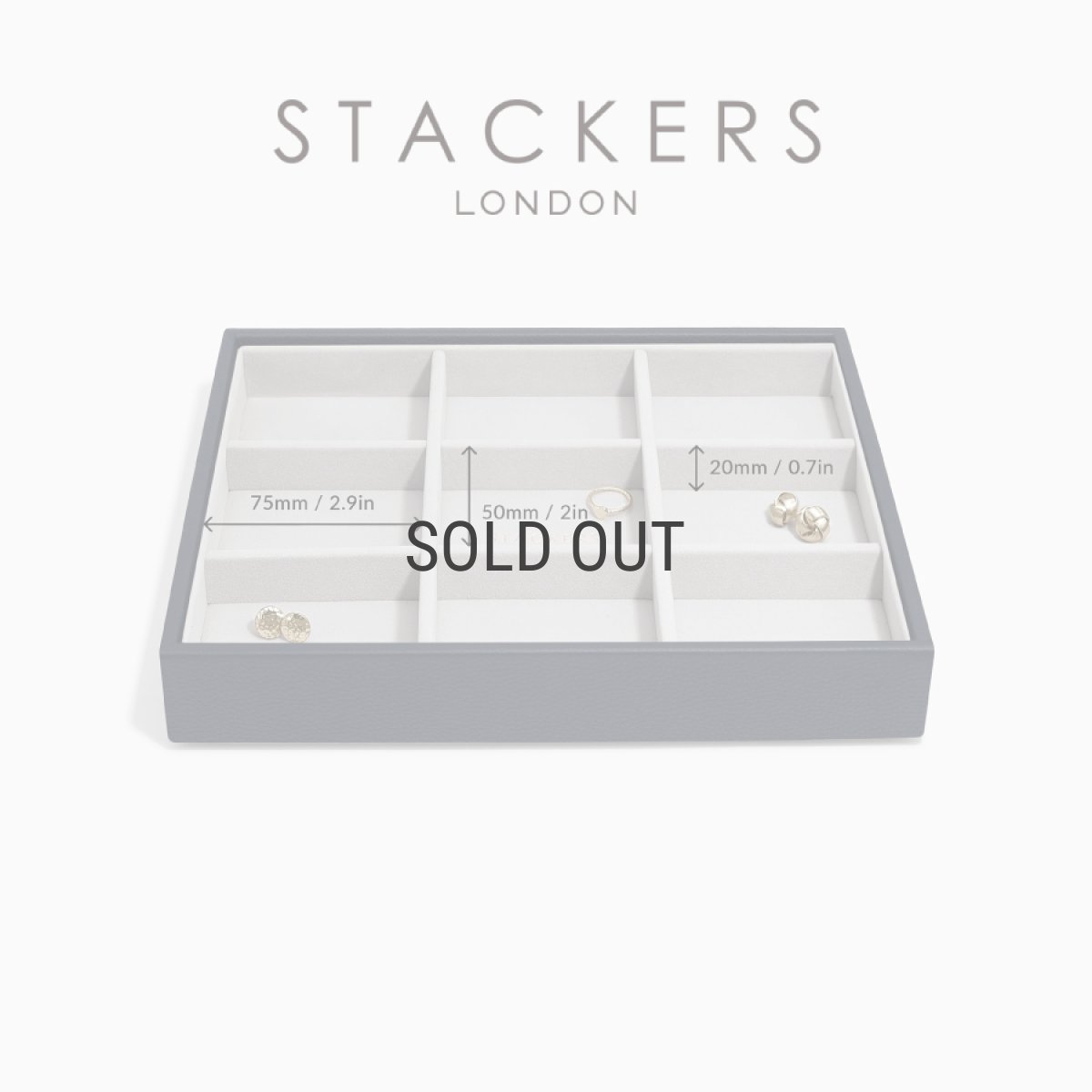 画像13: 【STACKERS】クラシック ジュエリーボックス 9sec ネイビーペブル Navy Pebble スタッカーズ ロンドン イギリス (13)