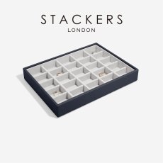 画像2: 【STACKERS】クラシック ジュエリーボックス 25sec ネイビーペブル Navy Pebble スタッカーズ ロンドン イギリス (2)