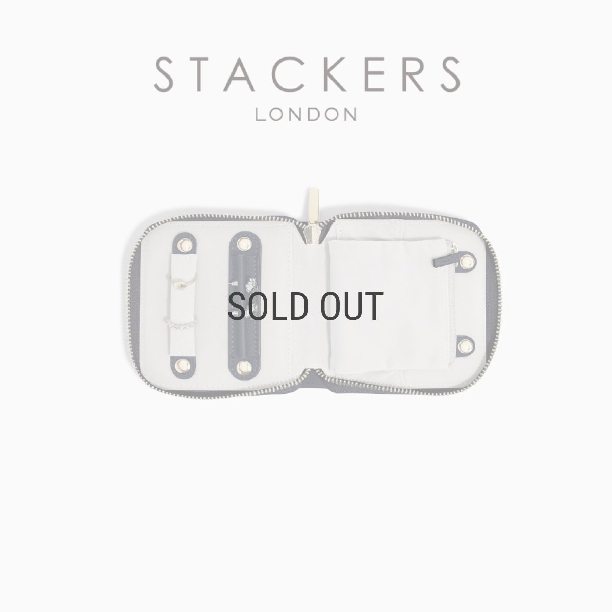 画像2: 【STACKERS】コンパクトジュエリーロール ネイビーペブル　Navy Pebble　Compact Jewellery Roll　スタッカーズ　イギリス　ロンドン ジュエリーケース (2)