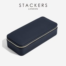 画像2: 【STACKERS】トラベル ジュエリーボックス L ネイビーペブル Navy Pebble スタッカーズ (2)