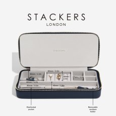 画像10: 【STACKERS】トラベルジュエリーボックス SLEEK スリーク ネイビーペブル Navy Pebble スタッカーズ (10)