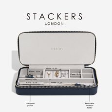 画像11: 【STACKERS】トラベルジュエリーボックス SLEEK スリーク ネイビーペブル Navy Pebble スタッカーズ (11)