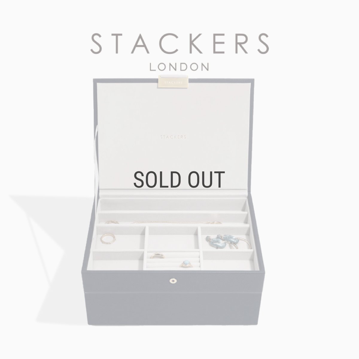 画像1: 【STACKERS】クラシック　ジュエリーボックス　選べる2個セット 2set　ネイビーペブルNavy Pebble　スタッカーズ (1)