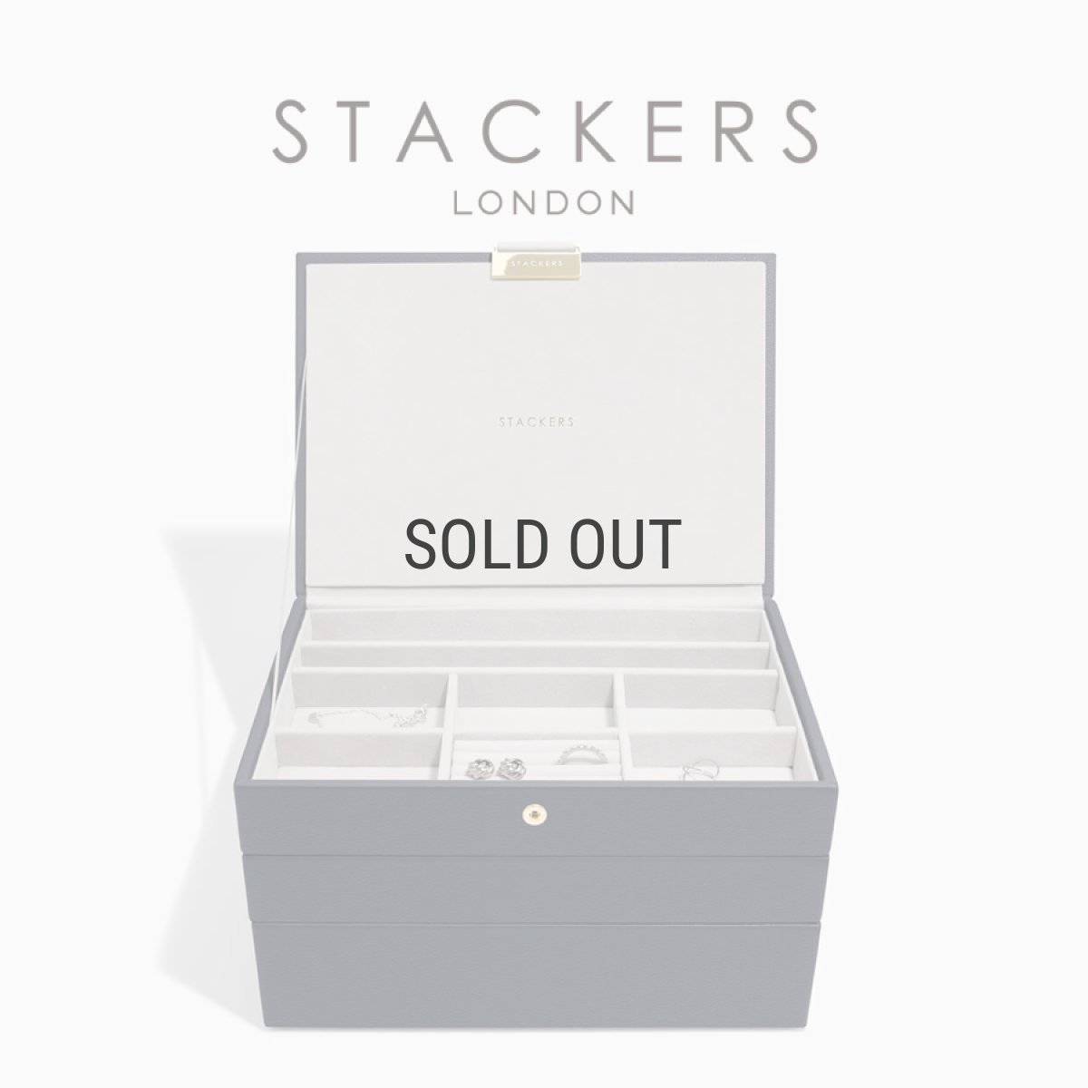 画像1: 【STACKERS】クラシック　ジュエリーボックス　選べる3個セット 3set　ネイビーペブル　Navy Pebble　スタッカーズ　イギリス　ロンドン (1)