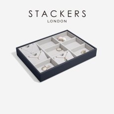 画像2: 【STACKERS】クラシック ジュエリーボックス 9sec ネイビーペブル Navy Pebble スタッカーズ ロンドン イギリス (2)