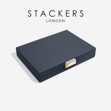 画像2: 【STACKERS】クラシック ジュエリー ボックス Lid レイヤー ネイビーペブル Navy Pebble スタッカーズ ロンドン イギリス (2)