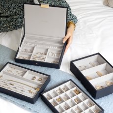 画像19: 【STACKERS】クラシック　ジュエリーボックス 　選べる4個セット   ネイビーペブル 4set Navy Pebble スタッカーズ (19)