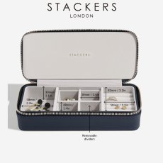 画像12: 【STACKERS】トラベル ジュエリーボックス L ネイビーペブル Navy Pebble スタッカーズ (12)