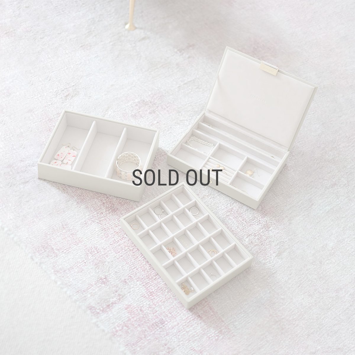 画像7: 【STACKERS】クラシック　ジュエリーボックス  Lid リッド （蓋付ケース）  レイヤー オートミール　Oatmeal　スタッカーズ ロンドン イギリス (7)