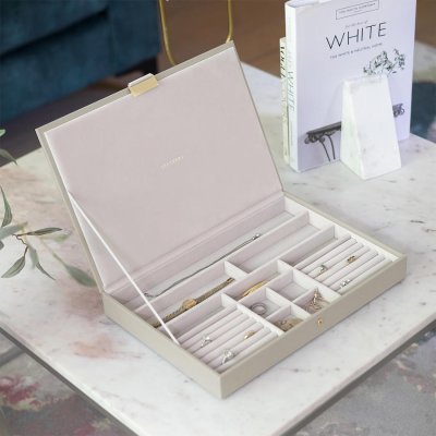 画像1: 【STACKERS】スーパーサイズ ジュエリーケース  リッド Lid PebbleGrey ペブルグレー  スタッカーズ　イギリス　ロンドン