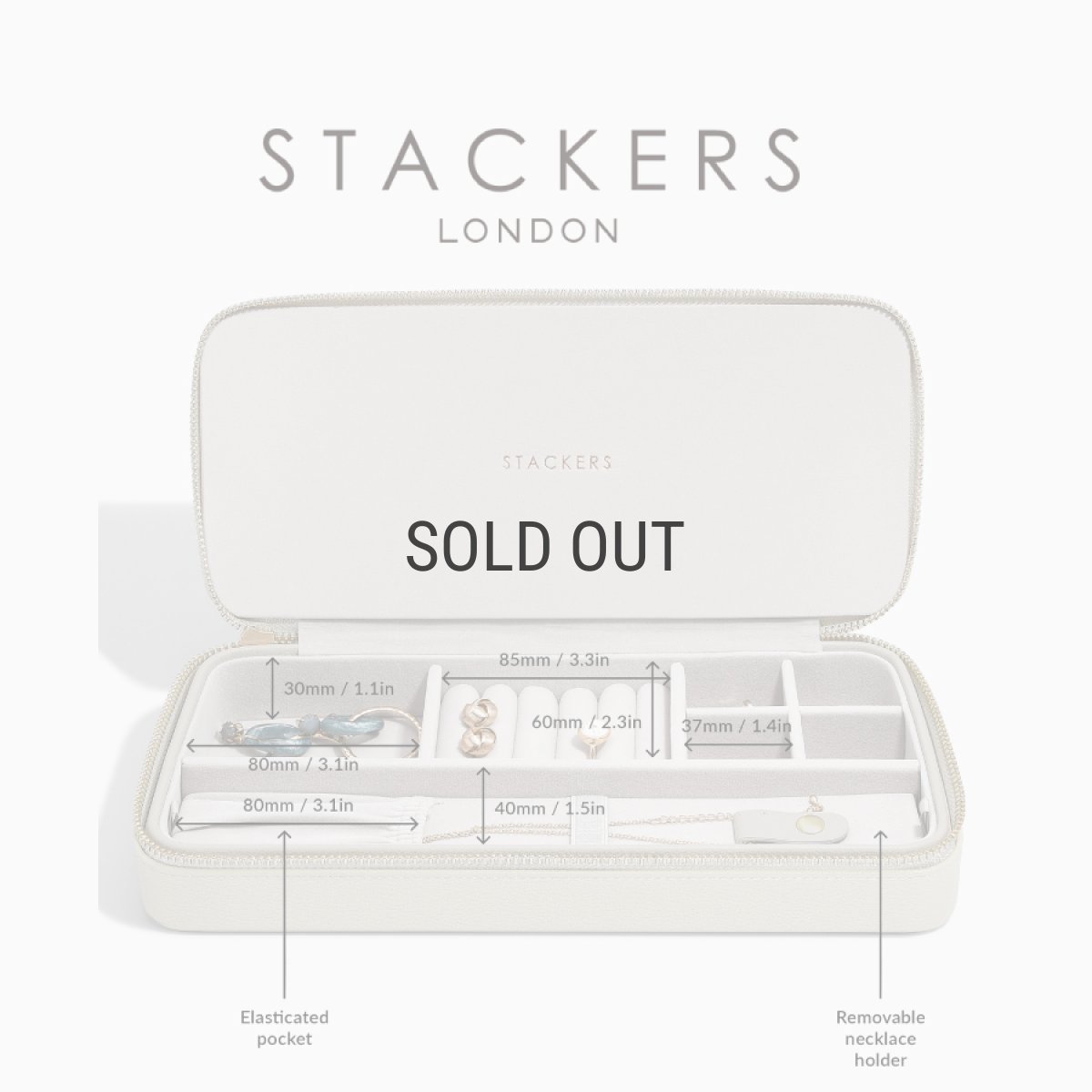 画像10: 【STACKERS】トラベルジュエリーボックス SLEEK スリーク オートミール Oatmeal スタッカーズ (10)