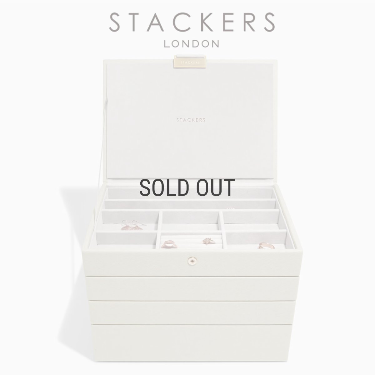 画像1: 【STACKERS】クラシック　ジュエリーボックス 選べる4個セット  4set オートミール Oatmeal スタッカーズ (1)