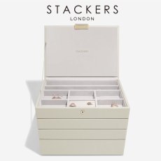 画像1: 【STACKERS】クラシック　ジュエリーボックス 選べる4個セット  4set オートミール Oatmeal スタッカーズ (1)