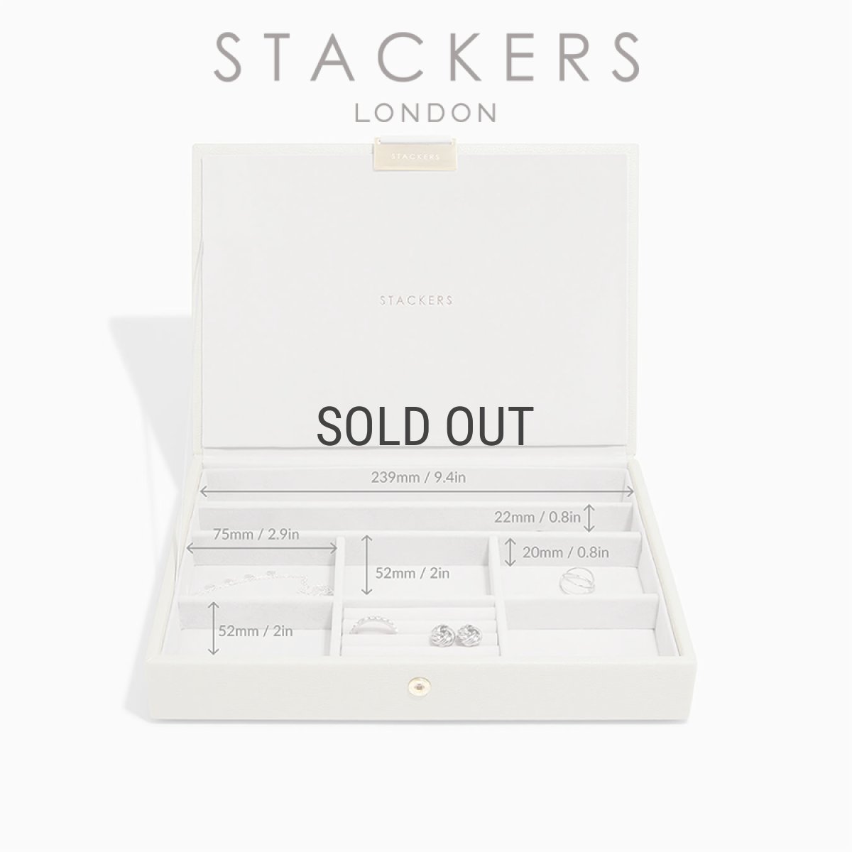 画像16: 【STACKERS】クラシック　ジュエリーボックス  Lid リッド （蓋付ケース）  レイヤー オートミール　Oatmeal　スタッカーズ ロンドン イギリス (16)