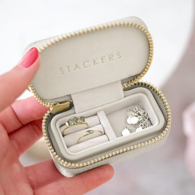 画像2: 【STACKERS】コンパクトジュエリーロール オートミール　Oatmeal Compact Jewellery Roll　スタッカーズ