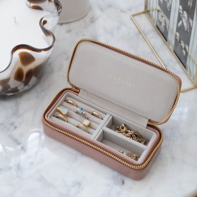 画像1: 【STACKERS】トラベル ジュエリーボックス M Travel M パテントローズ Patent Rose トラベルM スタッカーズ ロンドン