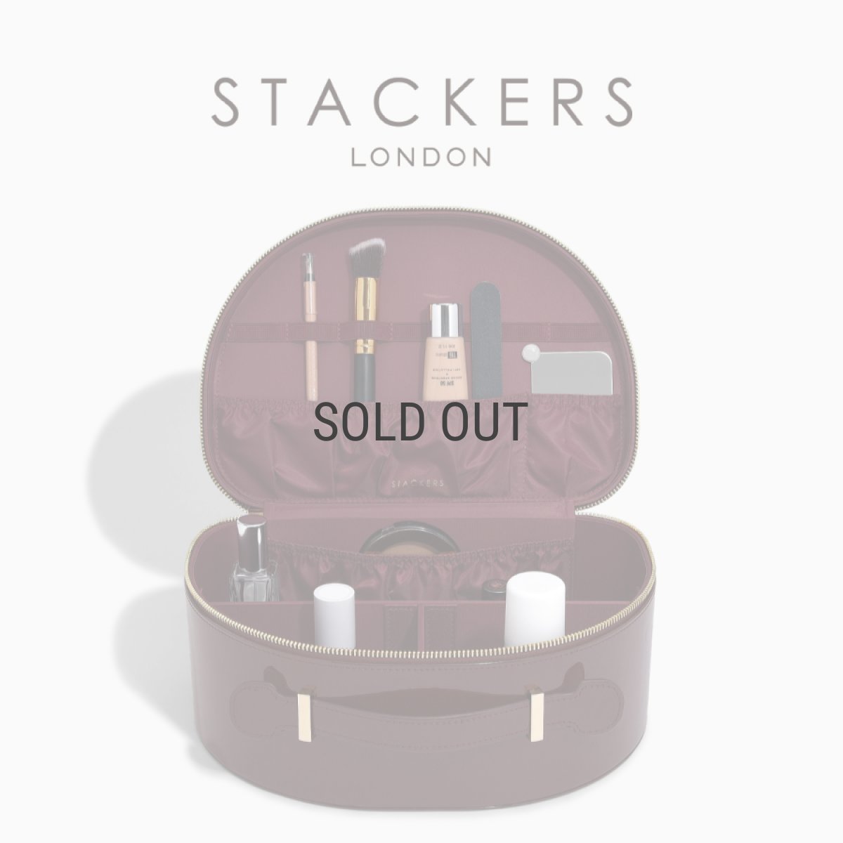 画像2: 【STACKERS】バニティ ケース　Vanity Case  パテントチェリーPatent Cherry スタッカーズ 　イギリス　ロンドン (2)
