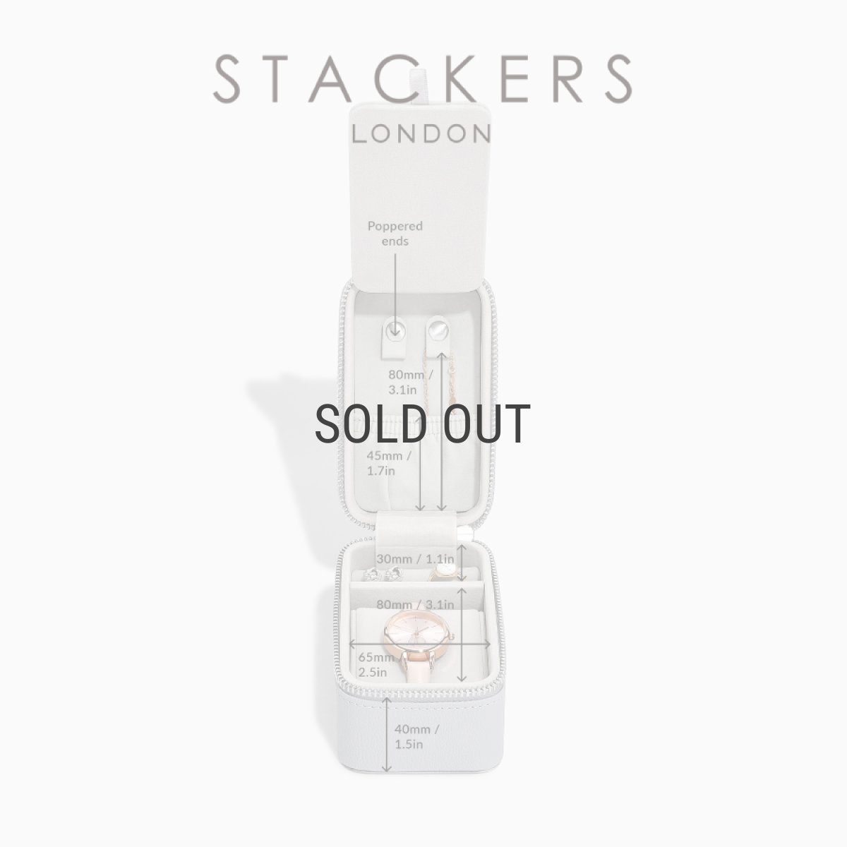 画像11: 【STACKERS】ジュエリー＆ウォッチボックス　ペブルグレイ　Pebble Gray  76330   トラベル　  Travel Jewellery & Watch Box   スタッカーズ　イギリス　ロンドン (11)