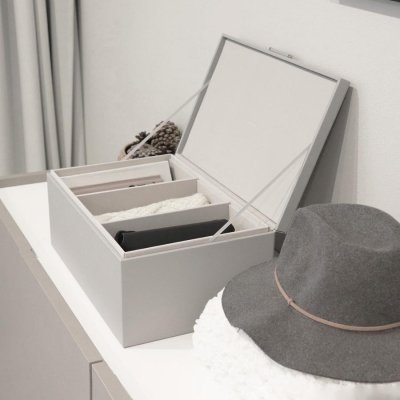 画像1: 【STACKERS】ストレージ ボックス M Storage Box M ペブルグレー Pebble Grey スタッカーズ