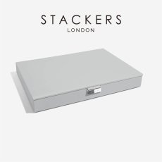 画像2: 【STACKERS】スーパーサイズ ジュエリーケース  リッド Lid PebbleGrey ペブルグレー  スタッカーズ　イギリス　ロンドン (2)