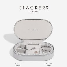 画像11: 【STACKERS】トラベルジュエリーボックス オーバル ペブルグレー Pebble Grey Travel Oval　スタッカーズ (11)