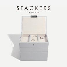 画像1: 【STACKERS】ミニ ジュエリーボックス 選べる 3set 3個セット ペブルグレー Pebble Grey スタッカーズ (1)