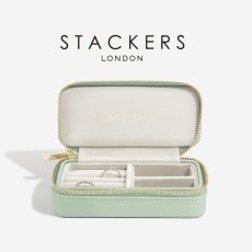 画像1: 【STACKERS】トラベル ジュエリーボックス M セージ グリーン Sage Green スタッカーズ (1)