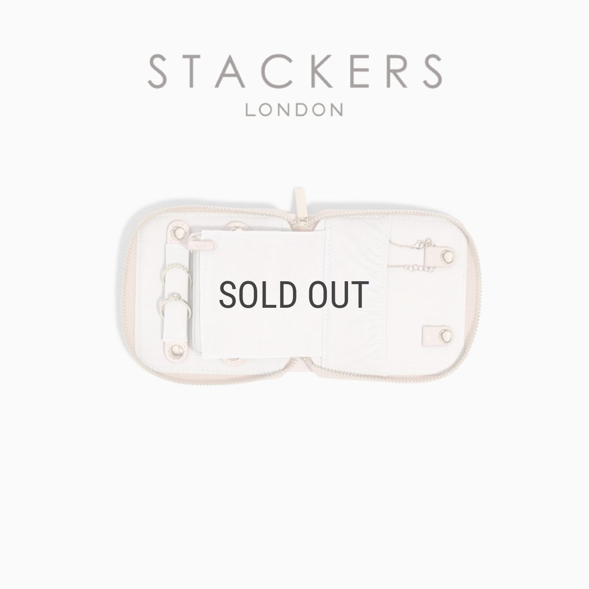 画像1: 【STACKERS】コンパクトジュエリーロール ブラッシュピンク　Blush Pink Compact Jewellery Roll　スタッカーズ　ロンドン UK ジュエリーケース (1)