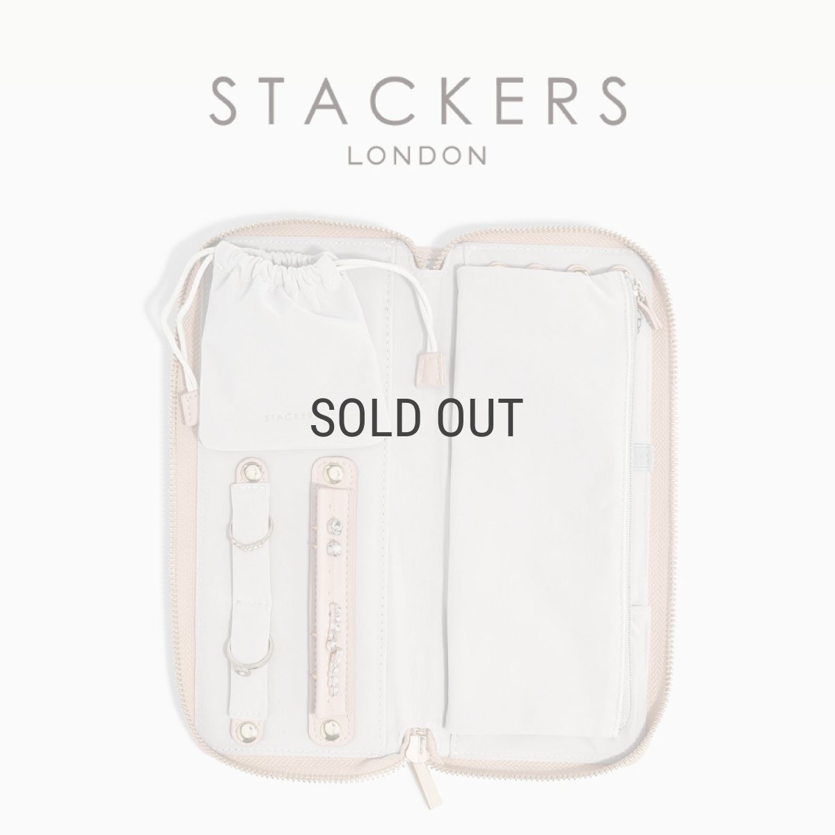 画像1: 【STACKERS】ジュエリーロール Jewellery Roll ブラッシュ ピンク Blush Pink スタッカーズ　ロンドン　UK ジュエリーケース (1)