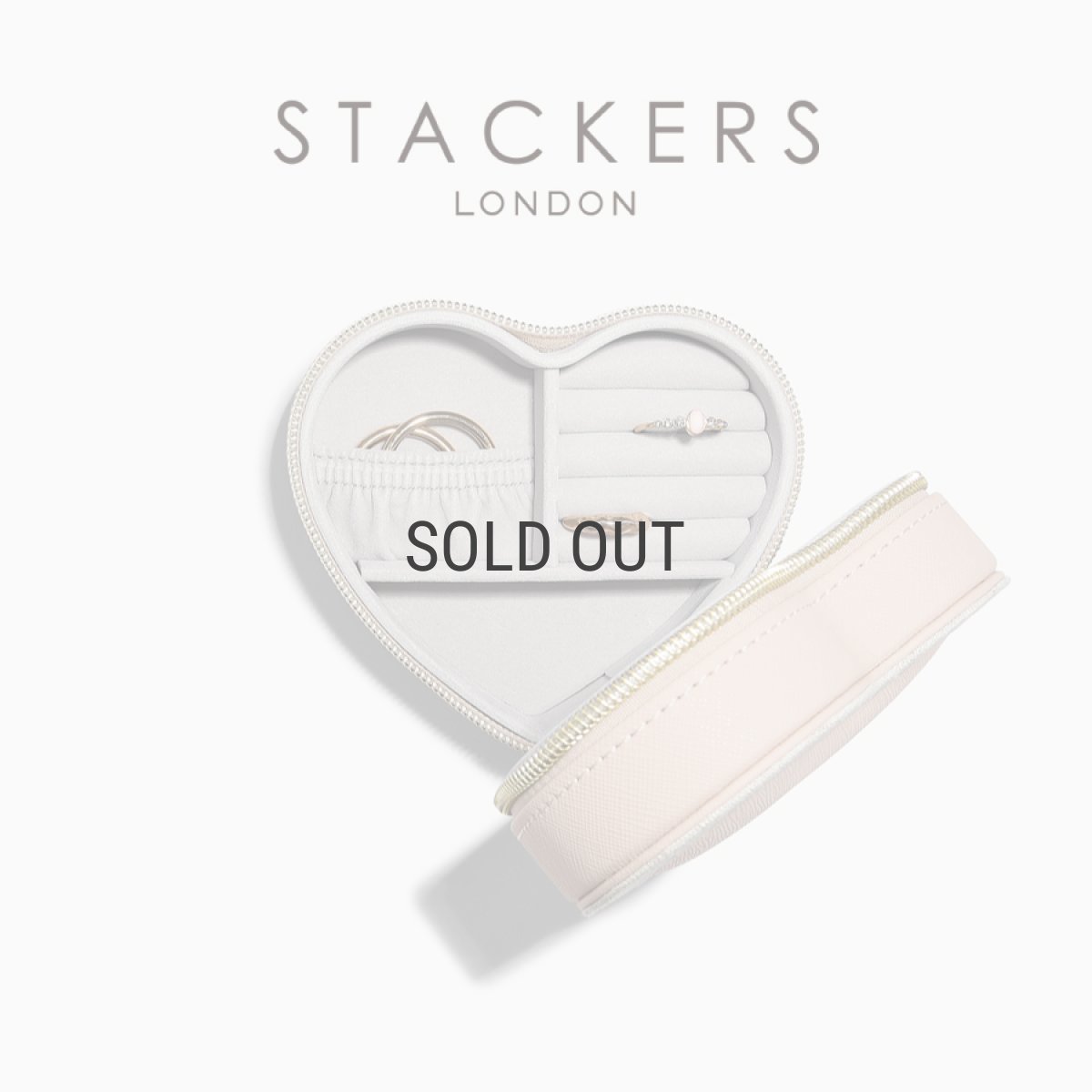 画像4: 【STACKERS】トラベル ハート ジュエリーボックス ブラッシュ Travel Heart　Blush Pink リネン MUM　母の日　スタッカーズ　イギリス　ロンドン (4)