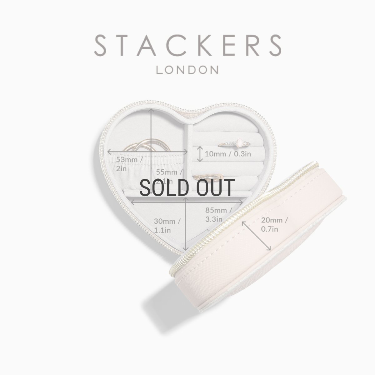 画像17: 【STACKERS】トラベル ハート ジュエリーボックス ブラッシュ Travel Heart　Blush Pink リネン MUM　母の日　スタッカーズ　イギリス　ロンドン (17)