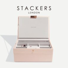 画像1: 【STACKERS】クラシック　ジュエリーボックス　選べる　2個セット 2set　ブラッシュピンク　Blush Pink　スタッカーズ (1)