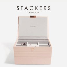 画像1: 【STACKERS】クラシック　ジュエリーボックス 選べる3個セット　3set  ブラッシュピンク　Blush Pink スタッカーズ (1)