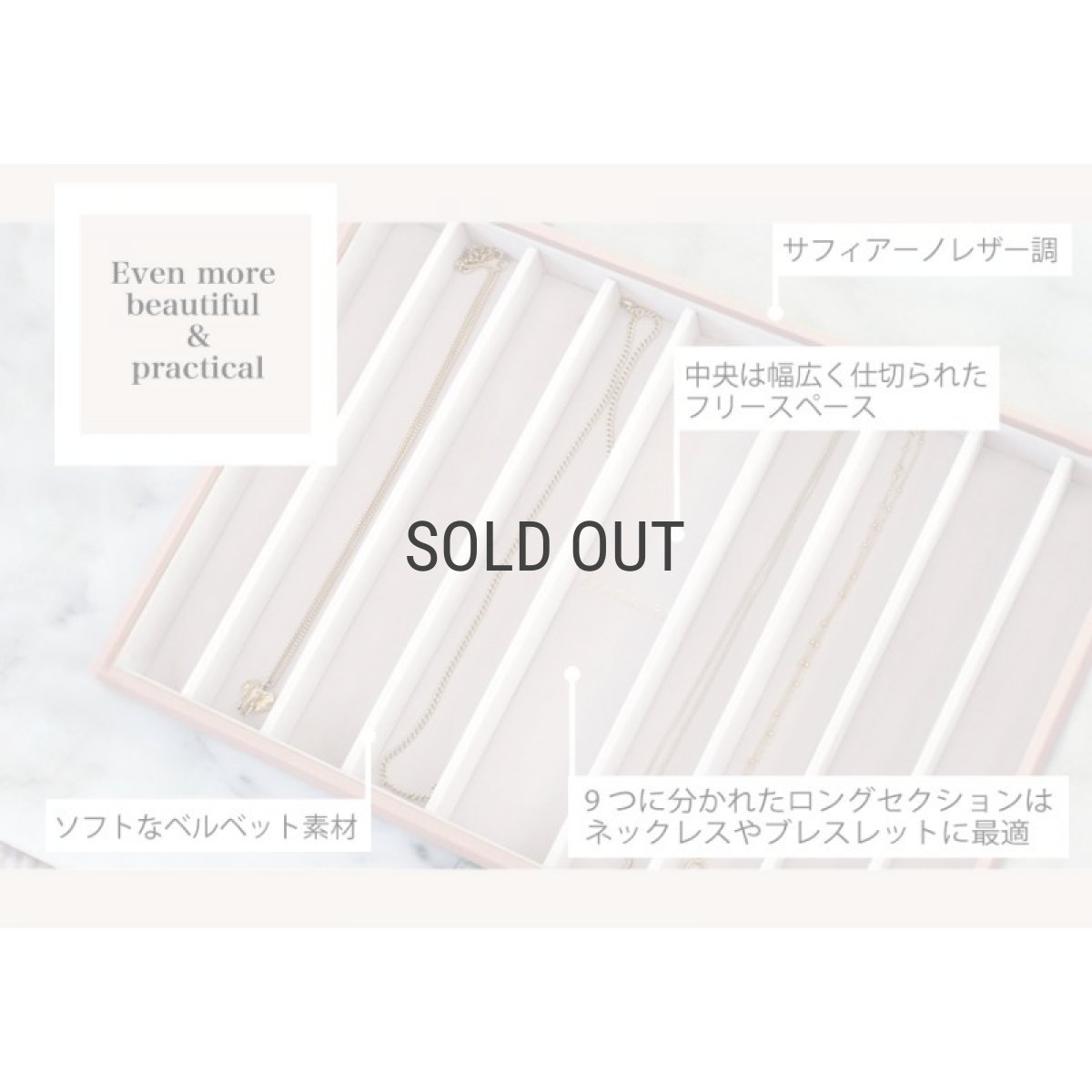 画像5: 【STACKERS】スーパーサイズ　ネックレス 9sec レイヤー　Supersize Necklace 9sec Layer ブラッシュピンク Blush Pink スタッカーズ (5)