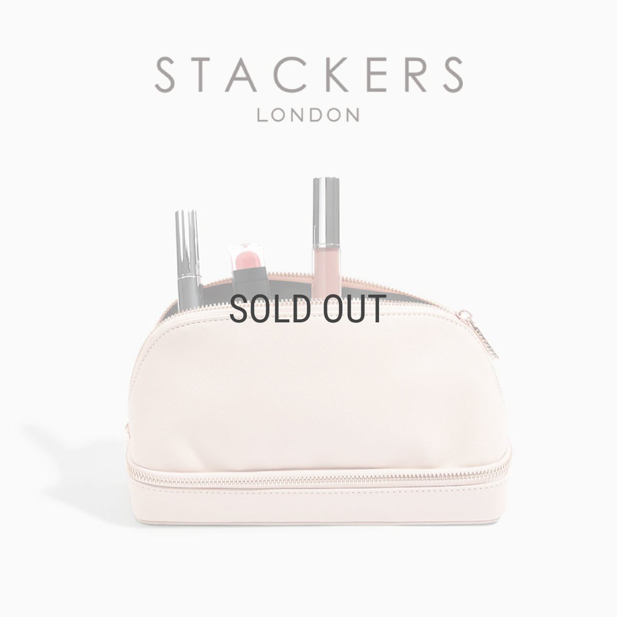 画像1: 【STACKERS】メイクアップ バッグ Makeup Bag ブラッシュピンク Blush Pink スタッカーズ イギリス ロンドン (1)