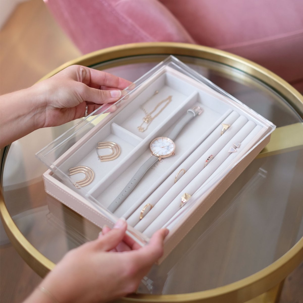 画像6: 【STACKERS】クラシック ジュエリーボックス 4sec  ブラッシュピンク Blush Pink スタッカーズ ロンドン イギリス (6)