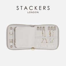 画像2: 【STACKERS】スクエアジュエリーロール 　トープラフィア　Taupe Raffia　Square Jewellery Roll　トープ　ジュエリーケース　スタッカーズ　イギリス　ロンドン (2)