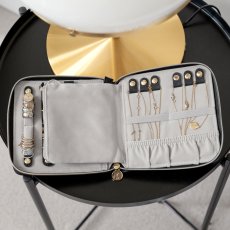 画像14: 【STACKERS】スクエアジュエリーロール 　ブラックラフィア　Black Raffia　Square Jewellery Roll　ブラック　ジュエリーケース　スタッカーズ　イギリス　ロンドン (14)