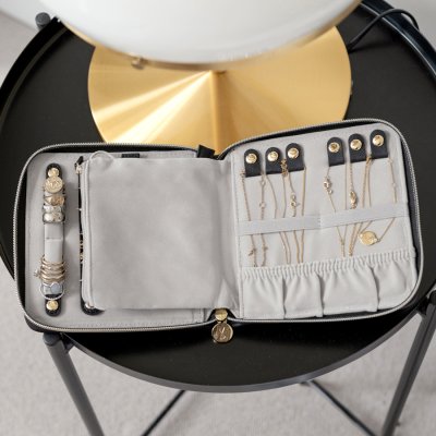 画像3: 【STACKERS】ラグジュアリートラベルジュエリーボックス トープラフィア Taupe Raffia Luxury Travel Jewellery Box スタッカーズ イギリス ロンドン ロンドン ジュエリーボックス